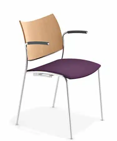 Cobra hout zitting oplegstoffering