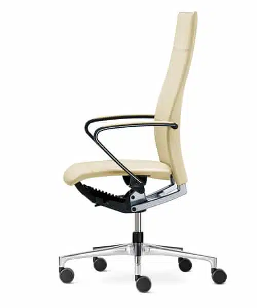 Bureaustoel Ciello met hoge rug en design armleuningen