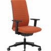 Kohl Tempeo Wave bureaustoel Zwarte uitvoering met Oranje stof