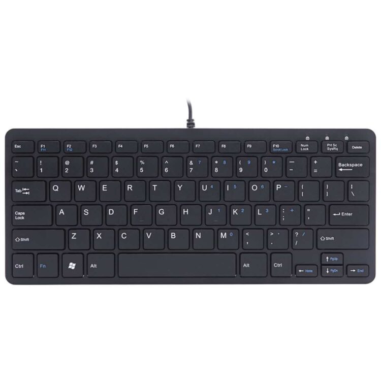 ergonomische mini toetsenbord zwart