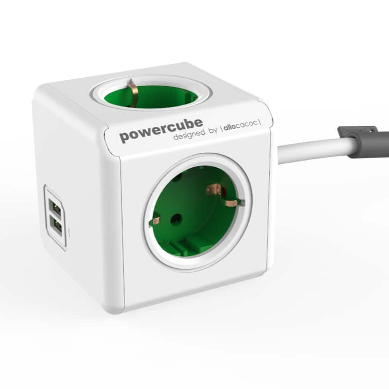 PowerCube met USB groen