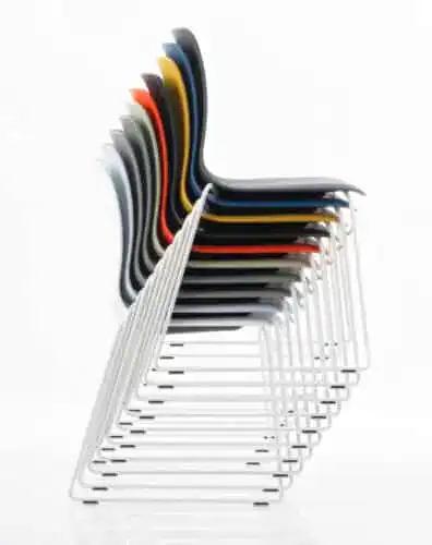 kunststofstoel KÖHL KOLLEG gestapeld